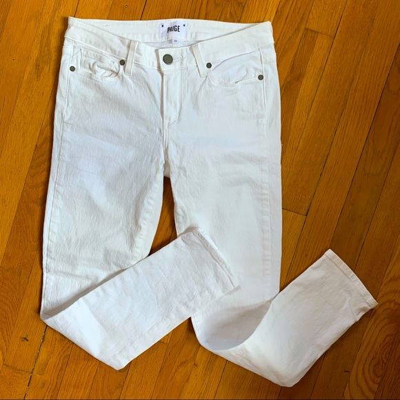 PAIGE Denim - Paige White Summer Skinny Jeans EUC Size 27